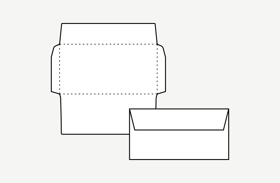 ✉️ 封筒展開図無料Word！オリジナル封筒を手作り