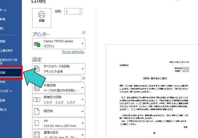 🖨️ Word 印刷の仕方：プリンター設定と印刷プレビュー